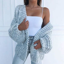 Load image into Gallery viewer, Women's Fashion Cable Knit Cardigan
