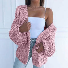 Load image into Gallery viewer, Women's Fashion Cable Knit Cardigan

