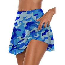 Load image into Gallery viewer, Women's Fashion Camouflage Print Athletic Skirt
