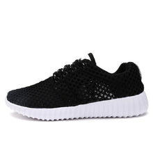 Load image into Gallery viewer, Womens Fashion Casual Sneakers Lightweight Comfortable Breathable Lace-up Mesh Couples Shoes Lightweight Casual Walking Shoes Breathable Mesh Fashion Sneakers
