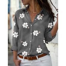 Load image into Gallery viewer, Women's Floral Button Themed Shirt Top
