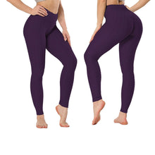 Load image into Gallery viewer, Women's High Waist Textured Butt Lifting Slimming Workout Leggings Tights Pants
