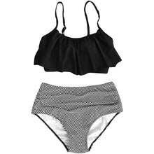 将图片加载到图库查看器，Women's High Waisted Falbala Bikini Set
