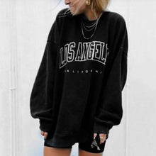 将图片加载到图库查看器，Women's Sweatshirt Graphic Text Los Angeles
