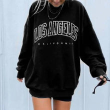 将图片加载到图库查看器，Women's Sweatshirt Graphic Text Los Angeles
