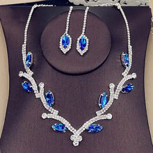 Load image into Gallery viewer, Women's Hoop Earrings and Necklace
