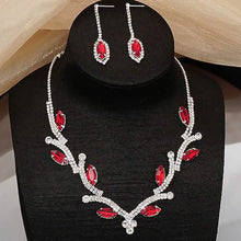 Load image into Gallery viewer, Women's Hoop Earrings and Necklace
