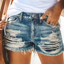 将图片加载到图库查看器，Women's Jeans Shorts Denim

