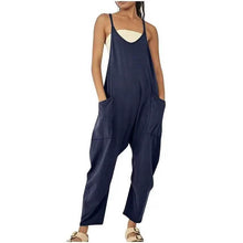 Load image into Gallery viewer, Women's Jumpsuit Maternity Solid Color V Neck Regular Fit Sleeveless
