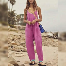 Load image into Gallery viewer, Women's Jumpsuit Maternity Solid Color V Neck Regular Fit Sleeveless

