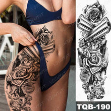Load image into Gallery viewer, Womens Large Tattoo Eye Lion Waterproof Temporary Sticker Realistic Big Luxury Tattoo Modern Design
