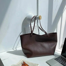 Load image into Gallery viewer, Women's Large Totes PU Leather Shoulder Bag Soft Purse Hobo Handbag Casual Top Handle Bag For Travel Work
