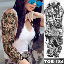 Load image into Gallery viewer, Womens Large Waterproof Temporary Sticker Tattoo Tiger Fox Luxury Design From Wonderland
