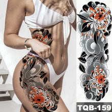 Load image into Gallery viewer, Womens Large Waterproof Temporary Sticker Tattoo Tiger Fox Luxury Design From Wonderland
