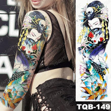 Load image into Gallery viewer, Womens Large Waterproof Temporary Sticker Tattoo Tiger Fox Luxury Design From Wonderland
