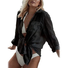 将图片加载到图库查看器，Women's Long Sleeve Beach Shirt Blouse
