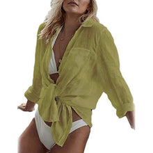 将图片加载到图库查看器，Women's Long Sleeve Beach Shirt Blouse
