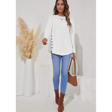 将图片加载到图库查看器，Women's Long Sleeve Crew Neck T-Shirt
