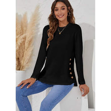 将图片加载到图库查看器，Women's Long Sleeve Crew Neck T-Shirt

