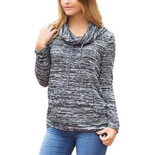 Load image into Gallery viewer, Women's Long Sleeve High Collar Tops Casual Tie Dye Sweatshirt
