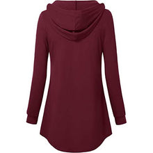 Load image into Gallery viewer, Women's Long Sleeve Hooded Tunic Tops
