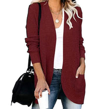 Load image into Gallery viewer, Women's Long Sleeve Knit Cardigan Sweater
