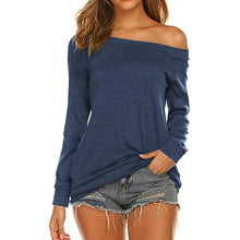 将图片加载到图库查看器，Women's Long Sleeve Off Shoulder Top
