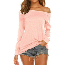 将图片加载到图库查看器，Women's Long Sleeve Off Shoulder Top
