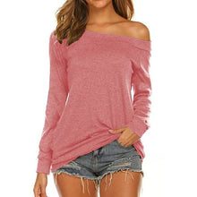 将图片加载到图库查看器，Women's Long Sleeve Off Shoulder Top
