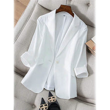 将图片加载到图库查看器，Women's Long Sleeve Pocket Casual Blazer
