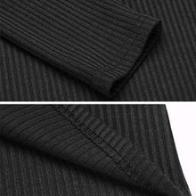 Load image into Gallery viewer, Women's Long Sleeve V Neck Ribbed Button Down Knit Sweater Fitted Top
