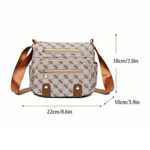 将图片加载到图库查看器，Women's Multi Pocket Plaid Pattern Crossbody Bag
