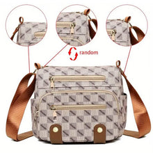 将图片加载到图库查看器，Women's Multi Pocket Plaid Pattern Crossbody Bag
