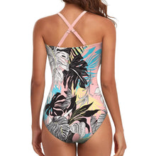 Load image into Gallery viewer, Women's One Piece High Waist Swimwear Tummy Control Cutout
