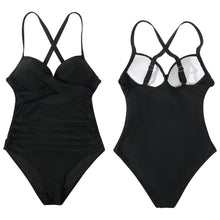 Load image into Gallery viewer, Women's One Piece High Waist Swimwear Tummy Control Cutout
