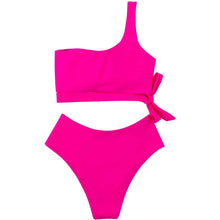 将图片加载到图库查看器，Women's One Shoulder High Waist Bikini
