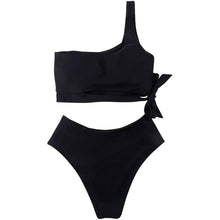 将图片加载到图库查看器，Women's One Shoulder High Waist Bikini
