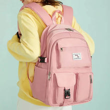 将图片加载到图库查看器，Women's Oxford Fabric Adjustable Large Capacity Backpack
