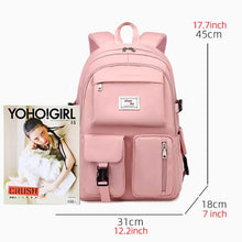 将图片加载到图库查看器，Women's Oxford Fabric Adjustable Large Capacity Backpack
