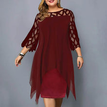 Load image into Gallery viewer, Women's Plus Size Solid Color Sheath Dress
