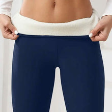Load image into Gallery viewer, Women's Plush Lined Sherpa Leggings High-Stretch Yoga Pants
