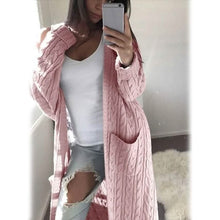 Load image into Gallery viewer, Women's Pocket Knitted Cardigan Sweater
