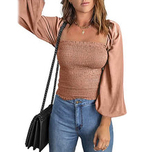 Load image into Gallery viewer, Women's Puff Long Sleeve Square Neck Tops

