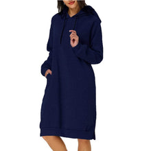 Load image into Gallery viewer, Womens Pullover Hoodie Dress
