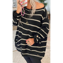 将图片加载到图库查看器，Women's Pullover Jumper Cable Knit Tunic Knitted Print Crew Neck
