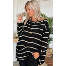 将图片加载到图库查看器，Women's Pullover Jumper Cable Knit Tunic Knitted Print Crew Neck

