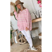将图片加载到图库查看器，Women's Pullover Jumper Cable Knit Tunic Knitted Print Crew Neck
