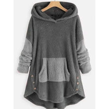 将图片加载到图库查看器，Women's Pullover Solid Colored Hoodie
