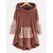 将图片加载到图库查看器，Women's Pullover Solid Colored Hoodie

