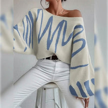 将图片加载到图库查看器，Women's Pullover Sweater Jumper Ribbed Knit Oversized Crew Neck
